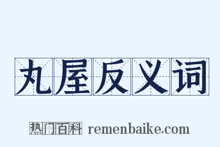 丸屋反义词是什么意思的图片